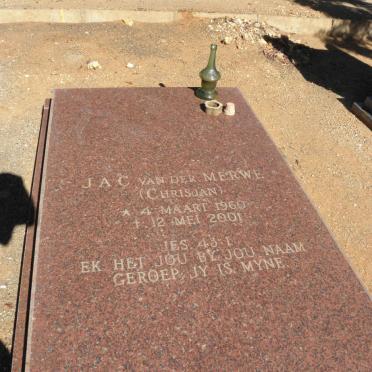 MERWE J.A.C., van der 1960-2001