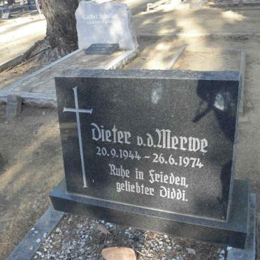 MERWE Dieter, v.d. 1944-1974