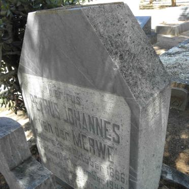 MERWE Petrus Johannes, van der 1896-1949