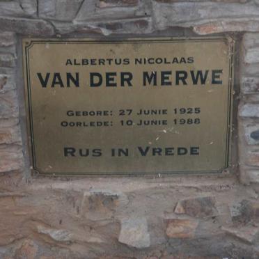 MERWE, van der Surnames :: VAN DER MERWE vanne