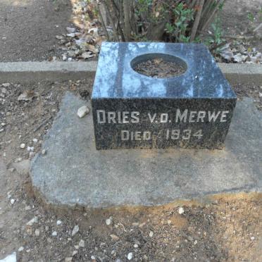 MERWE Dries, v.d. -1934