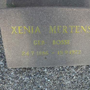 MERTENS Xenia nee BOSSE 1886-1972