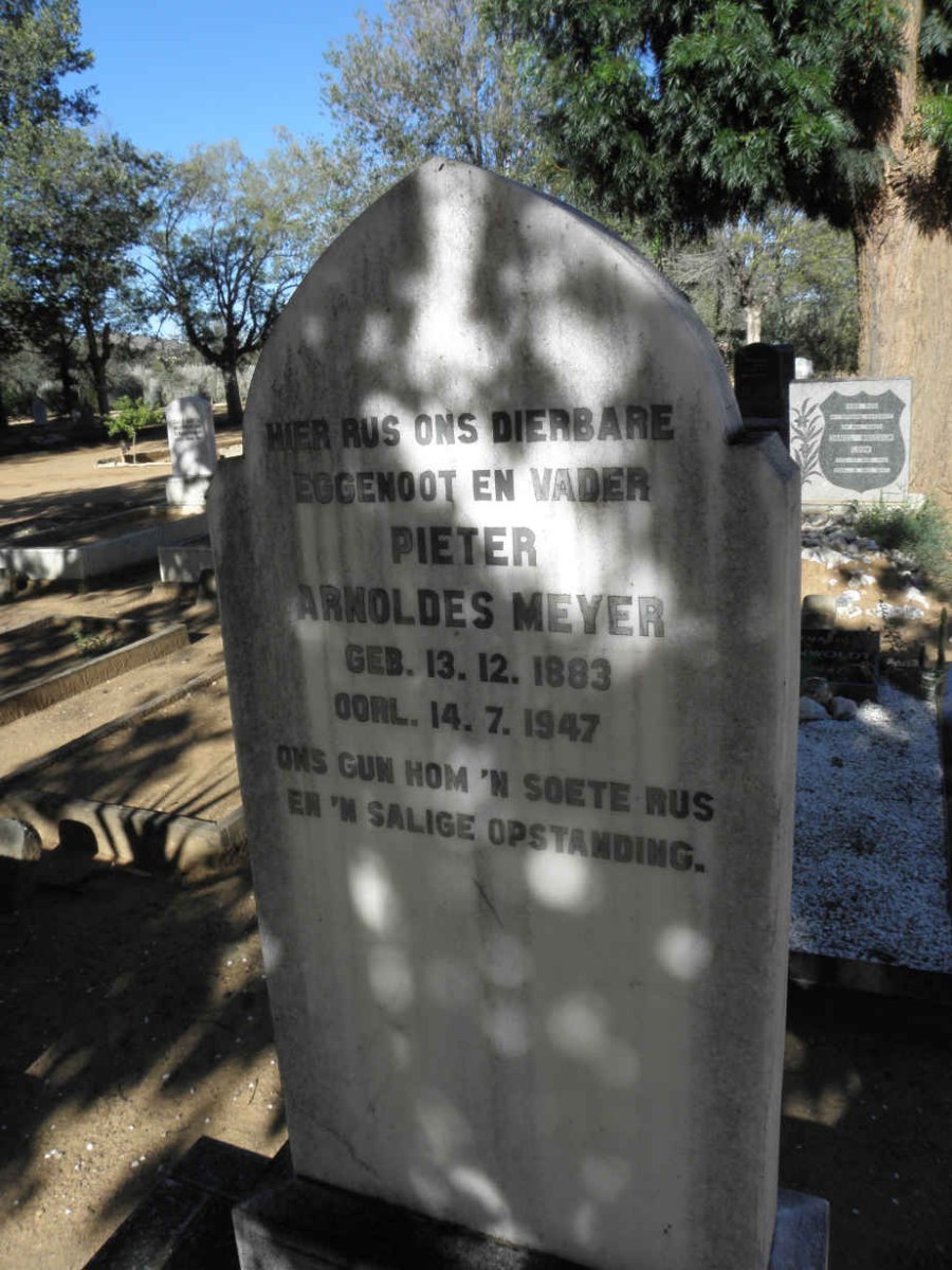 MEYER Pieter Arnoldes 1883-1947
