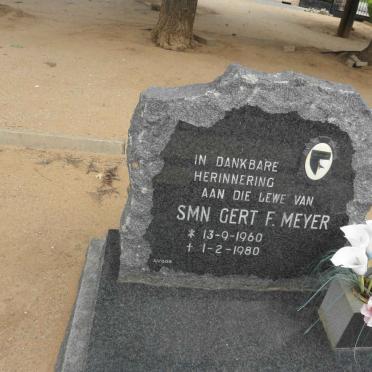 MEYER Gert F. 1960-1980