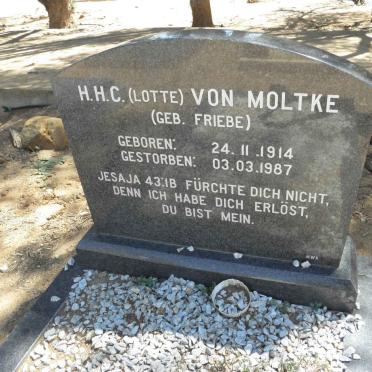 MOLTKE H.H.C., von nee FRIEBE 1914-1987 