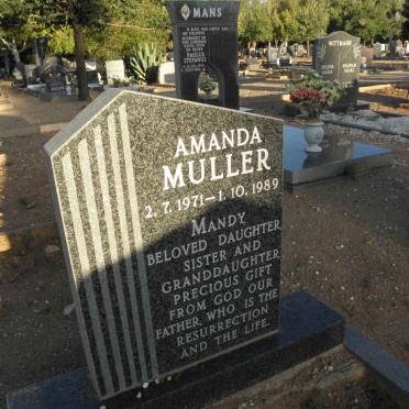 MULLER Amanda 1971-1989