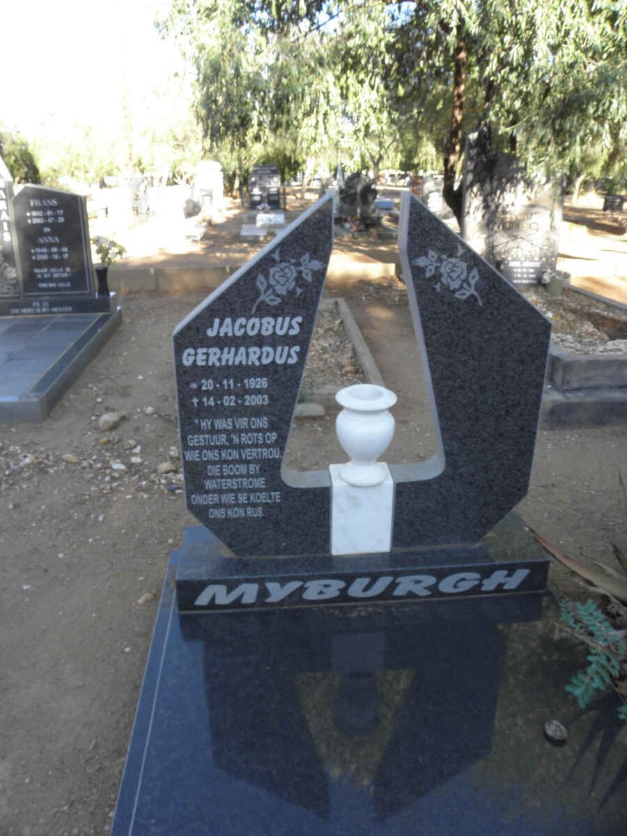 MYBURGH Jacobus Gerhardus 1926-2003