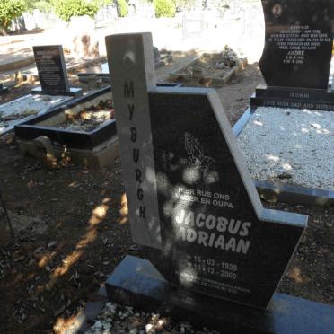 MYBURGH Jacobus Adriaan 1926-2000
