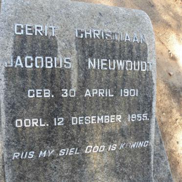 NIEUWOUDT Gerit Christiaan Jacobus  1901-1955