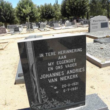 NIEKERK Johannes Andries, van 1921-1981