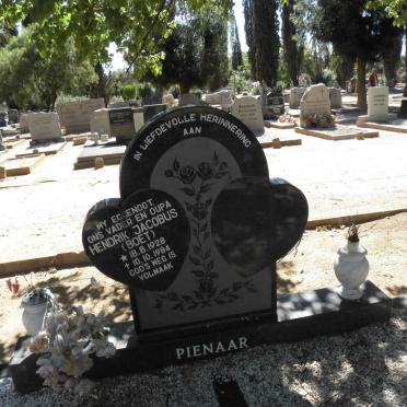 PIENAAR Hendrik Jacobus 1928-1984