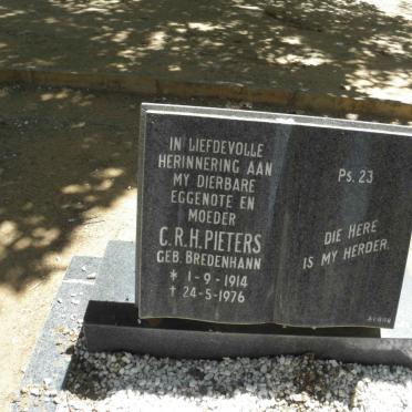 PIETERS C.R.H. nee BREDENHANN 1914-1976