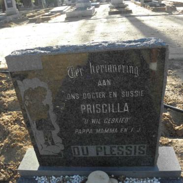 PLESSIS Priscilla, du 
