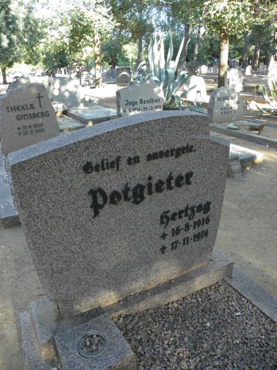 POTGIETER Hertzog 1916-1974