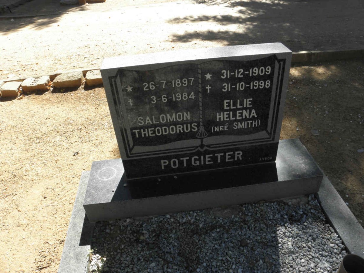 POTGIETER Salomon Theodorus 1897-1984 &amp; Ellie Helena SMITH 1909-1998