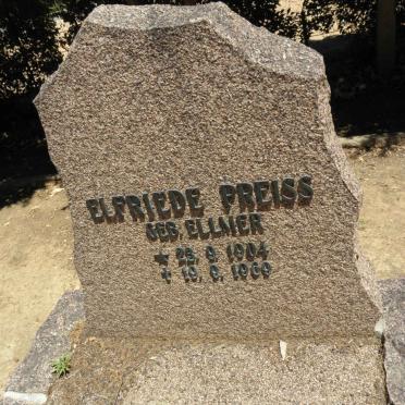 PREISS Elfriede nee ELLMER 1904-1969