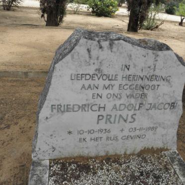 PRINS Friedrich Adolf Jacob 1936-1989