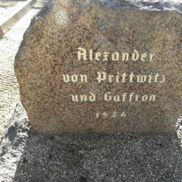 PRITTWITZ UND GAFFRON Alexander, von -1964