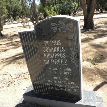 PREEZ Petrus Johannes Philippus, du 1906-1979 