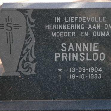 PRINSLOO Sannie 1904-1993