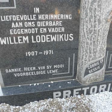 PRETORIUS Willem Lodewikus 1907-1971