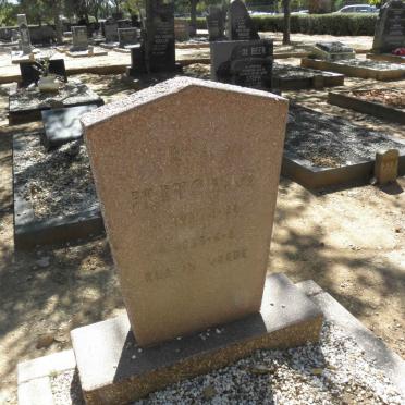 PRETORIUS R.A. 1921-1995