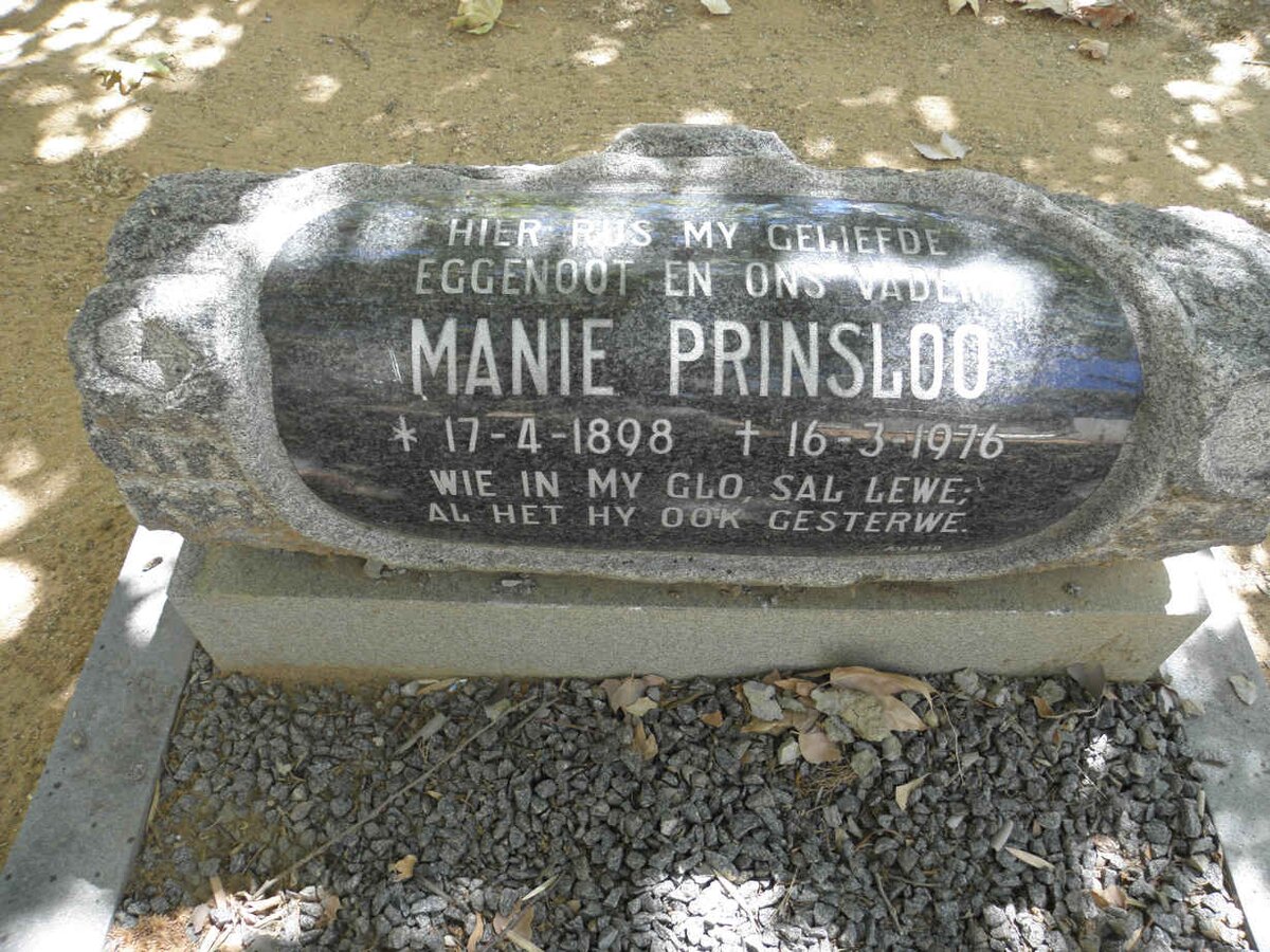 PRINSLOO Manie 1898-1976