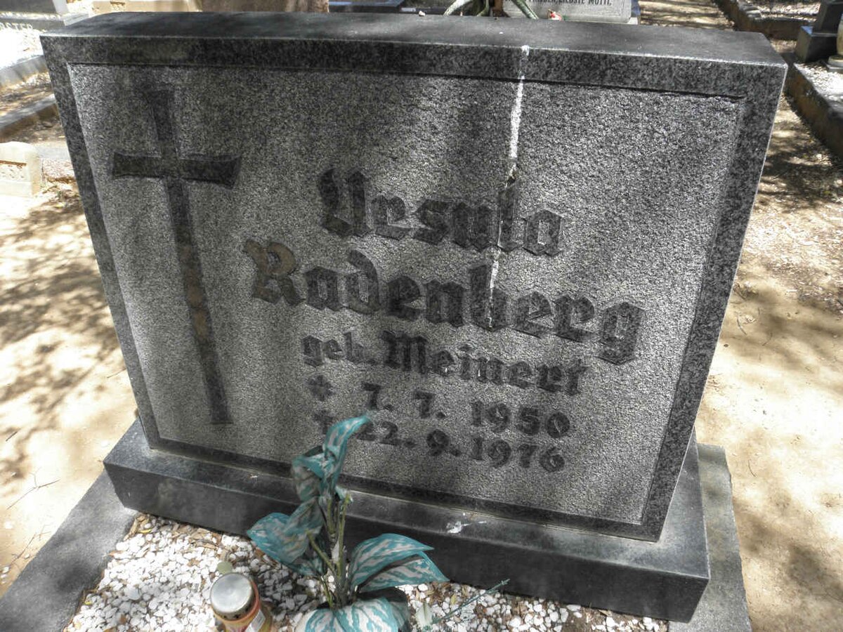 RADENBERG Ursula nee MEINERT 1950-1976