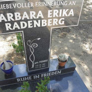 RADENBERG Barbara Erika 1947-2010
