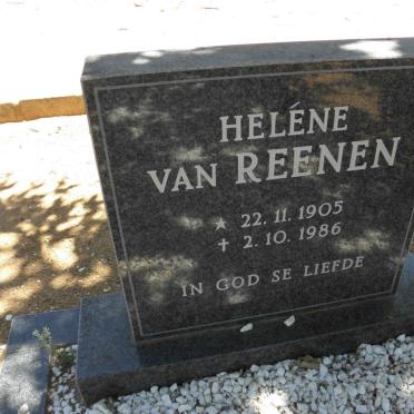 REENEN Heléne, van 1905-1986