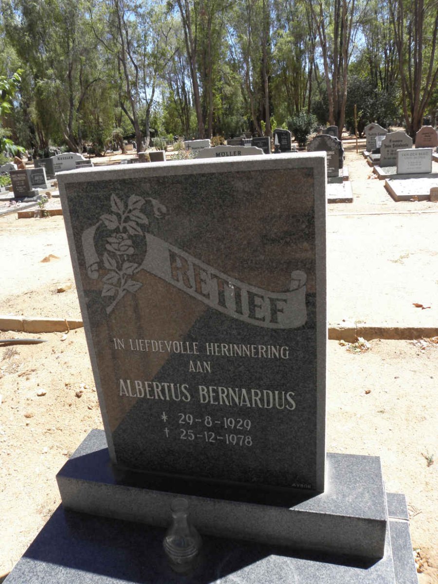 RETIEF Albertus Bernardus 1929-1978