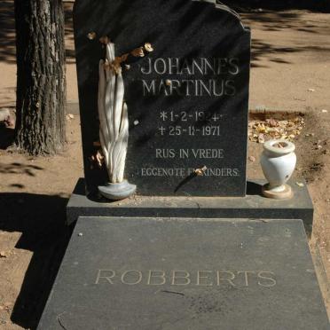 ROBBERTS Johannes Martinus 1924-1971