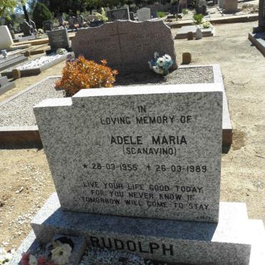 RUDOLPH Adele Maria nee SCANAVINO 1955-1989