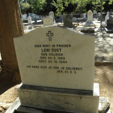 RUST Leni nee HÄLBICH 1909-1944