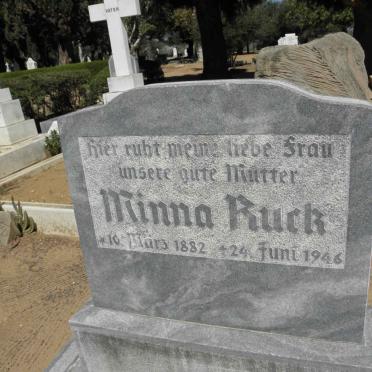 RUCK Minna 1882-1946