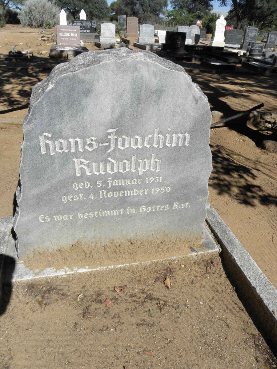 RUDOLPH Hans-Joachim 1931-1950