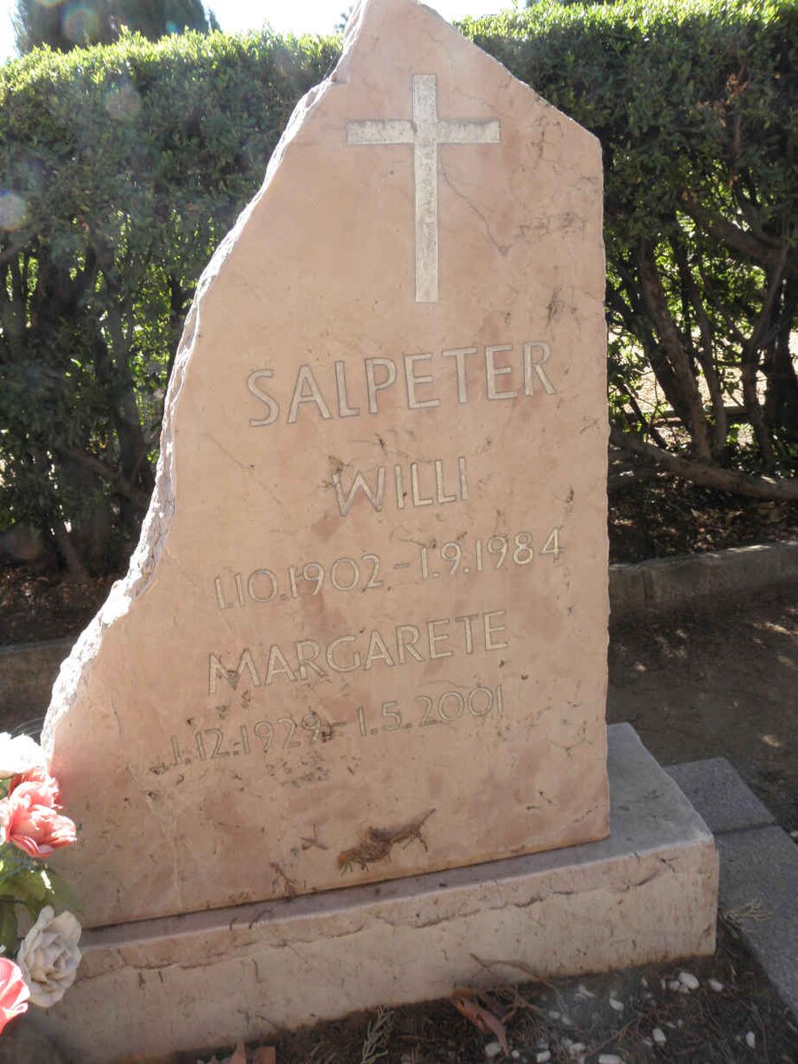 SALPETER Willi 1902-1984 &amp; Margarete 1929-2001