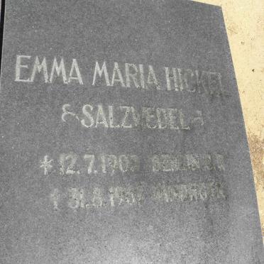 SALZWEDEL Emma Maria Hickel 1903-1967