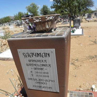 SAAYMAN Gerhardus Bartholomeus 1928-2008