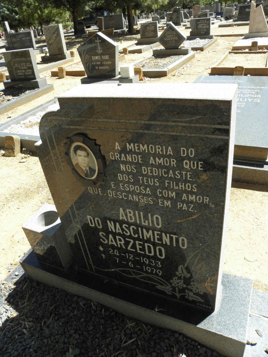 SARZEDO Abilio Do Nascimento 1933-1979