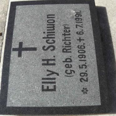SCHIWON Elly H. nee RICHTER 1906-1991