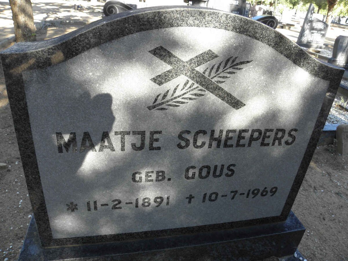 SCHEEPERS Maatje nee GOUS 1891-1969