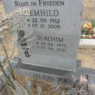 SCHLENNER Joachim 1930-2010 &amp; Bremhild 1932-2009
