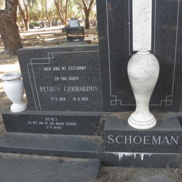 SCHOEMAN Petrus Gerhardus 1919-1973