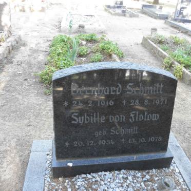 SCHMITT Bernhard 1916-1971 :: VON FLOTOW Sybille nee SCHMITT 1954-1978