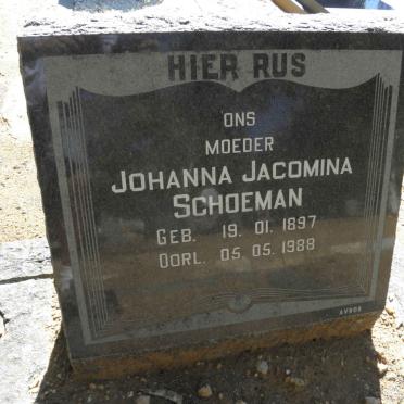 SCHOEMAN Johanna Jacomina 1897-1988
