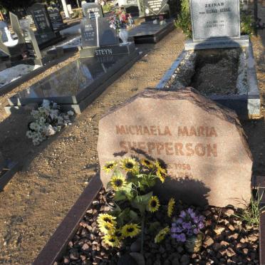 SHEPPERSON Michaela Maria 1958-1996