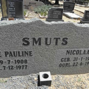 SMUTS Nicolaas 1906-1994 &amp; ?ise Pauline 1908-1977