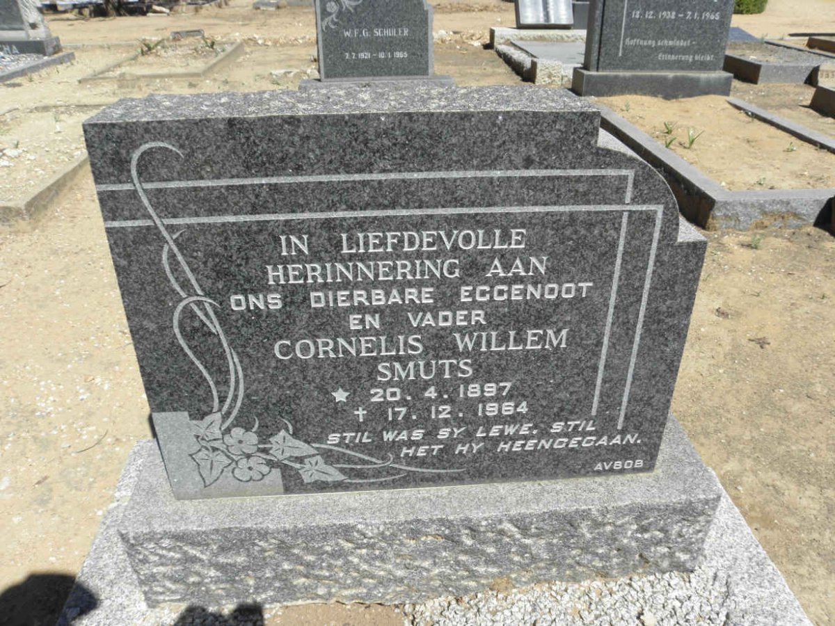 SMUTS Cornelis Willem 1897-1964