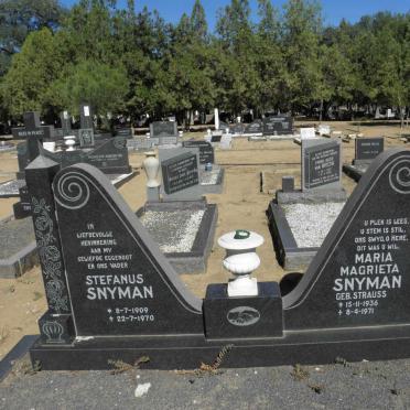 SNYMAN Stefanus 1909-1970 &amp; Maria Magrieta STRAUSS 1936-1971